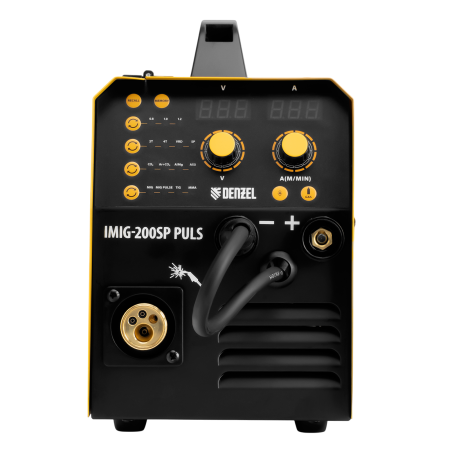 Аппарат инвертор. полуавтомат. cварки DENZEL IMIG-200SP Pulse, 200 А, ПВ 60%, катушка 5 кг Аппарат инвертор. полуавтомат. cварки DENZEL IMIG-200SP Pulse, 200 А, ПВ 60%, катушка 5 кг