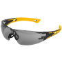 Очки защитные DENZEL открытые, поликарбонатные, дымчатая линза, 2х комп.дужки