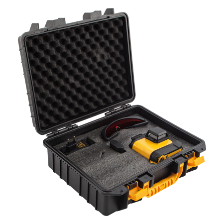 Лазерный уровень DENZEL LX 360-3 Red, 30 м, 635 нм, Li 2800 мАч, 5/8 дюйм