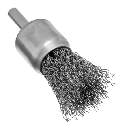 Набор щеток для дрели DENZEL, 1 Плоская 50мм, 2 Чашки 25-50мм, шпилька, нерж. вит. проволока