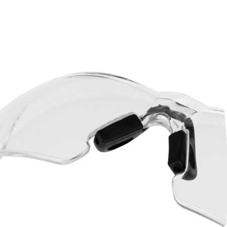 Очки защитные DENZEL открытые, поликарбонатные, прозрачная линза, 2х комп.дужки