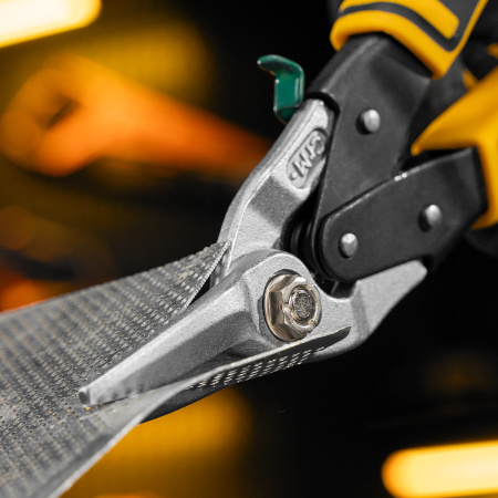 Ножницы по металлу DENZEL 78371, 270 мм, прямой и правый рез, сталь СrMo