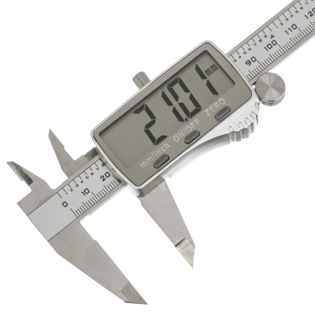 Штангенциркуль DENZEL 150 мм, электронный, большой дисплей, с глубиномером