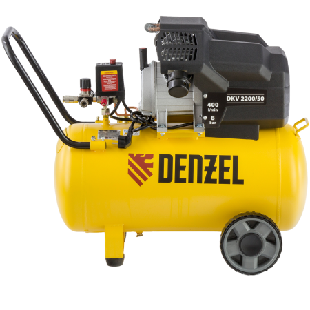 Компрессор воздушный DENZEL X-PRO DKV2200/50, 2.2 кВт, 400 л/мин, 50 л