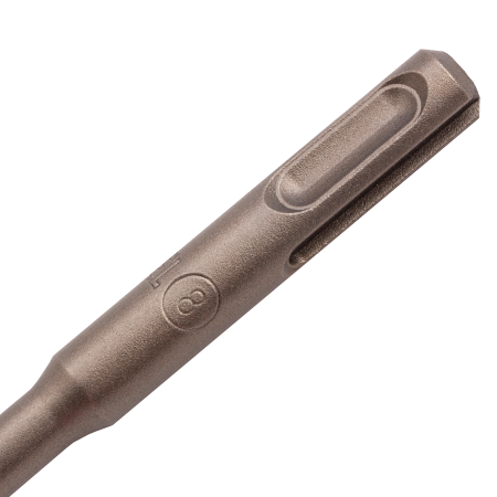 Бур по бетону DENZEL 705010, 8 x 110 мм, двойная спираль, три пылеотводящие кромки