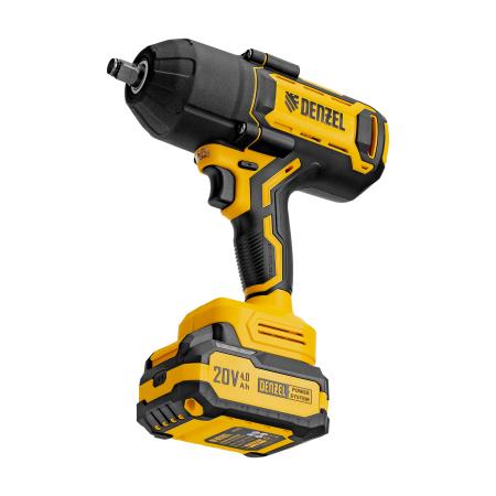 Гайковерт ударный аккумуляторный бесщет. DENZEL CIWH-BL-20-1000, Li-Ion, 20 В