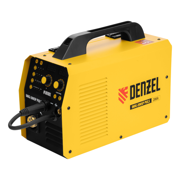 Аппарат инвертор. полуавтомат. cварки DENZEL IMIG-200SP Pulse, 200 А, ПВ 60%, катушка 5 кг