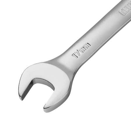 Набор ключей комбинированных трещоточных DENZEL 6-17 мм, 6 шт., CrV, матовый хром