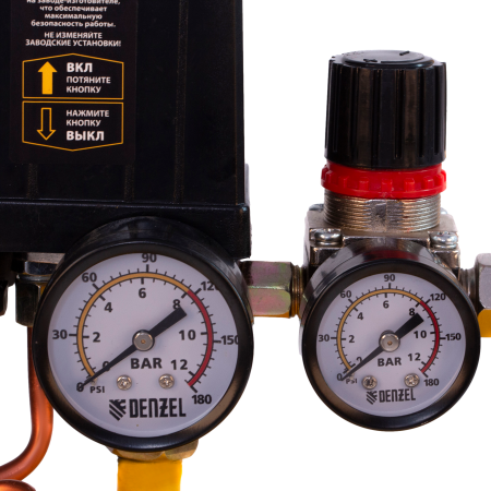 Компрессор воздушный DENZEL X-PRO DK1500/24, 1.5 кВт, 230 л/мин, 24 л