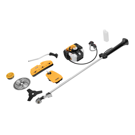 Триммер бензиновый DENZEL DGT-52-PRO, анти-вибро, 52 см3, неразъемная штанга