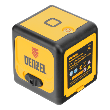 Лазерный уровень  DENZEL DQB, 30 м, зеленый луч, батарейки, сумка