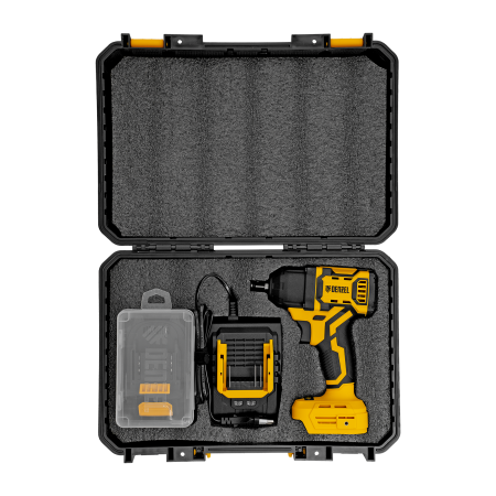 Гайковерт ударный аккумуляторный бесщет. DENZEL CIWH-BL-20-500, Li-Ion, 20 В