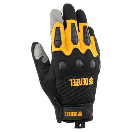 Перчатки универсальные DENZEL усиленные, с защитными накладками, размер 10