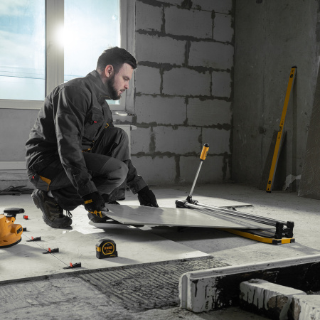 Плиткорез DENZEL 800х14мм, цельнометал. напр., каретка на подш., стальная станина, рукоятка-пенал