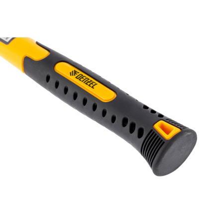 Киянка резиновая DENZEL 16 oz, черная резина, фибергласовая рукоятка