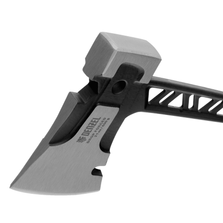 Топор цельнокованый DENZEL 600 г, двухкомпонентная обрезиненная рукоятка