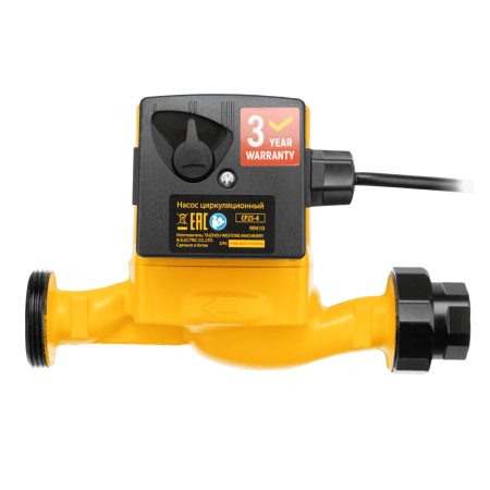 Циркуляционный насос DENZEL CP25-4, напор 4 м, 50 л/мин, 1 м кабель, монт. длина 180 мм