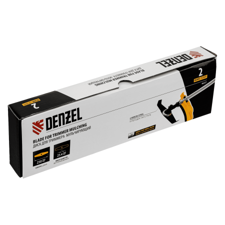 Диск для триммера  мульчирующий DENZEL 300 х 25,4 толщина 3 мм, 2 лезвия