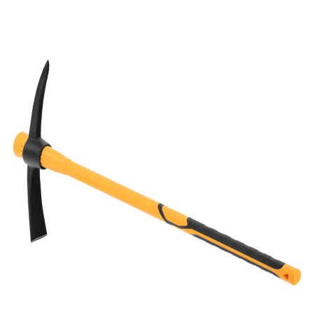 Кирка DENZEL 1500 г, узкая, фиберглассовая обрезиненная рукоятка 900 мм