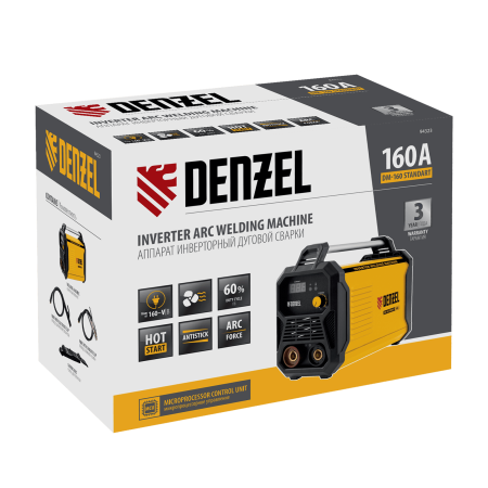 Аппарат инвертор. дуговой сварки DENZEL DM-160 Standart, 160 А, ПВ 60%