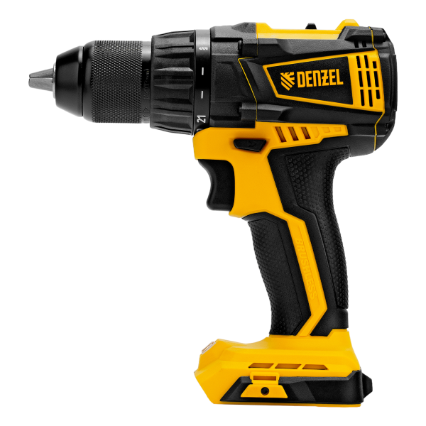Дрель-шуруповерт аккумуляторная, бесщет. DENZEL BLDL-IB-18-0, Li-Ion, 18 В