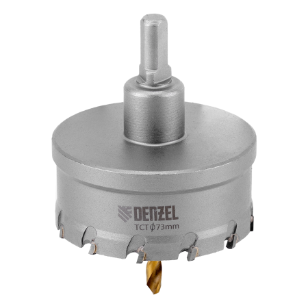 Коронка по металлу DENZEL 724021, 73 мм, твердосплавная