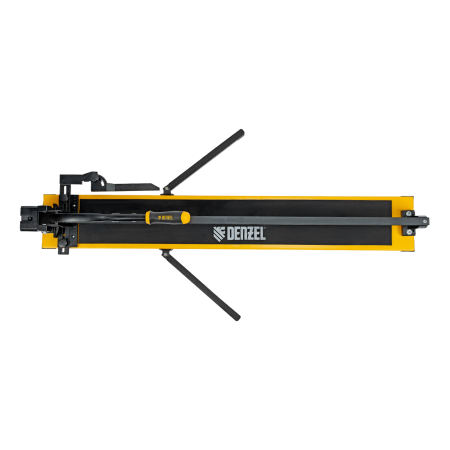 Плиткорез рельсовый DENZEL 1000х16мм, каретка на подш., стальная станина, усил. рукоятка-пенал