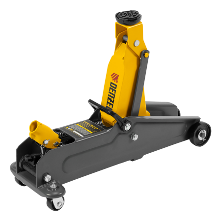 Домкрат гидравлический подкатной DENZEL 2 т, 135-385 мм, в пласт. кейсе