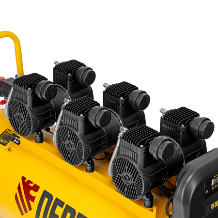 Компрессор безмасл. малошумн. DENZEL DLP-4500/150, 4,5 кВт, 3х1,5 кВт,150 л, 2850 об/мин,750 л/мин Компрессор безмасл. малошумн. DENZEL DLP-4500/150, 4,5 кВт, 3х1,5 кВт,150 л, 2850 об/мин,750 л/мин