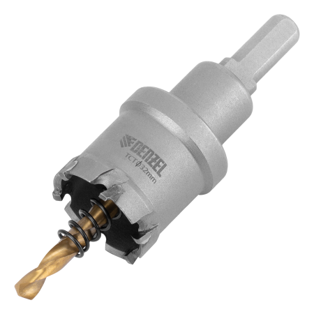 Коронка по металлу DENZEL 724010, 32 мм, твердосплавная