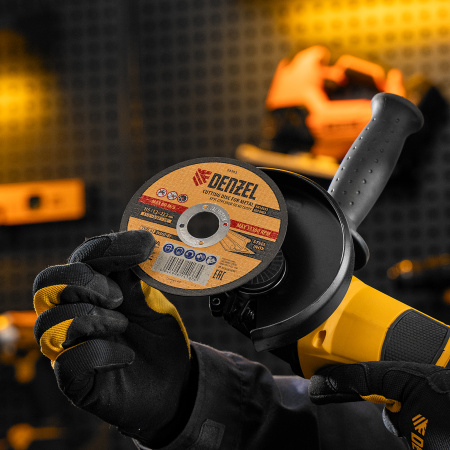 Круг отрезной по металлу DENZEL 73753, 115 x 1.2 x 22.2 мм