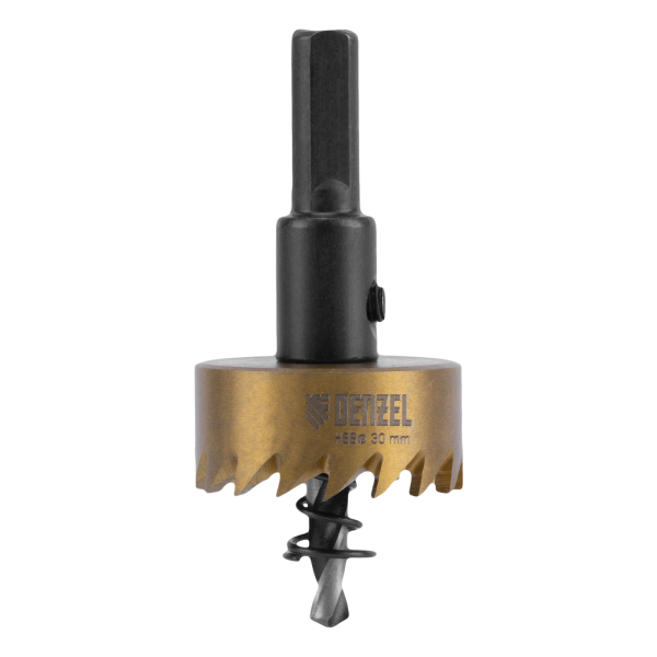 Коронка по металлу DENZEL 724108, 30 мм, HSS, нитридтитановое покрытие