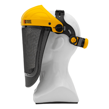 Щиток защитный лицевой с сеткой DENZEL "СВОНА" НС-01 "ЛЮКС", плавная регулировка храповик