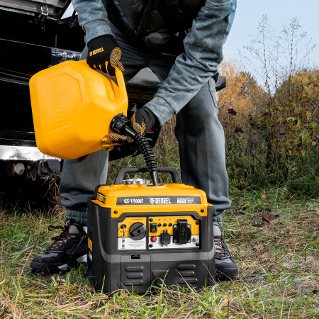 Генератор инверторный DENZEL GS-1100iF, 1,1 кВт, 230 В, ручной старт