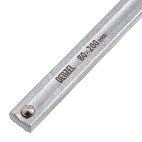 Струбцина DENZEL F-образная, 80x200мм, кованая Струбцина DENZEL F-образная, 80x200мм, кованая
