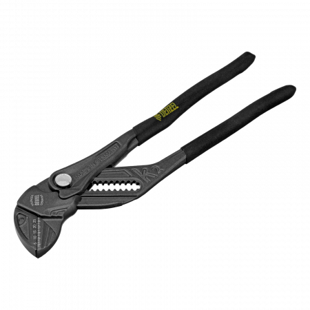 Клещи переставные DENZEL кнопочный механизм, обливные рукоятки, сантехнические, 250 мм