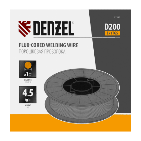 Порошковая проволока Denzel Е71TGS, диам. 1 мм, 4,5 кг, диам. катушки D200