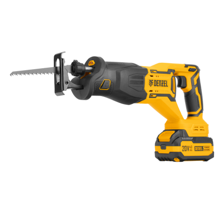 Пила сабельная аккумуляторная бесщет. DENZEL  RS-250, Li-Ion, 20 В