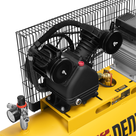 Компрессор воздушный DENZEL BCV2300/100, 2.3 кВт, ременный привод, 100 литров, 440 л/мин