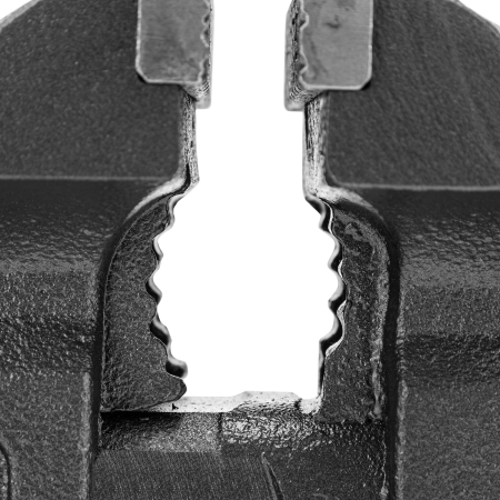 Тиски слесарные DENZEL BVH-100, 100 мм, поворотные, стальная направляющая, с наковальней