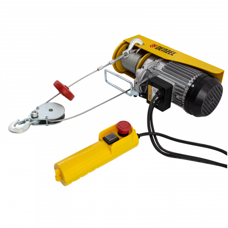 Тельфер электрический DENZEL TF-800, 0.8 т, 1300 Вт, высота 12 м, 8 м/мин Тельфер электрический DENZEL TF-800, 0.8 т, 1300 Вт, высота 12 м, 8 м/мин