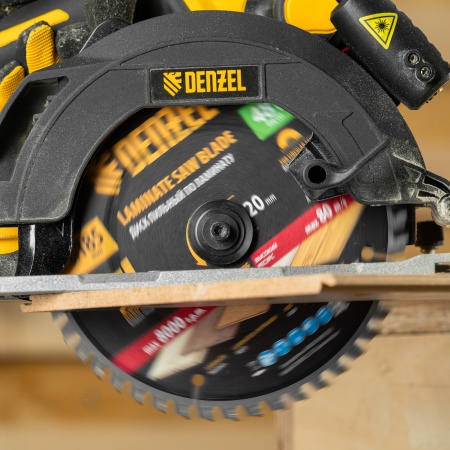 Пильный диск по ламинату DENZEL ф185 х 20 мм, 48 зубьев