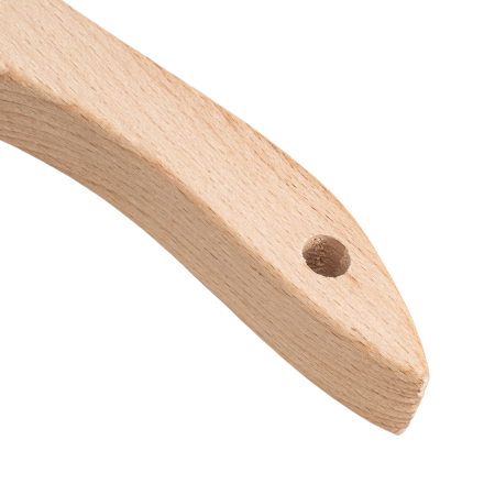 Щетка зачистная 3-х рядная DENZEL, прямая проволока из нержавеющей стали с деревянной ручкой, EFP