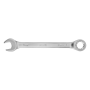 Ключ комбинированный трещоточный DENZEL, 19 мм, CrV, матовый хром