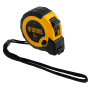 Рулетка DENZEL 3м х 13мм, двухкомп. корпус, кнопка-пауза