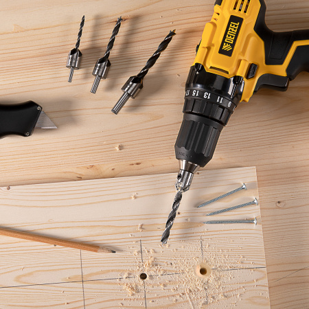 Набор сверл зенкеров по дереву DENZEL 3-10 мм, 7 шт