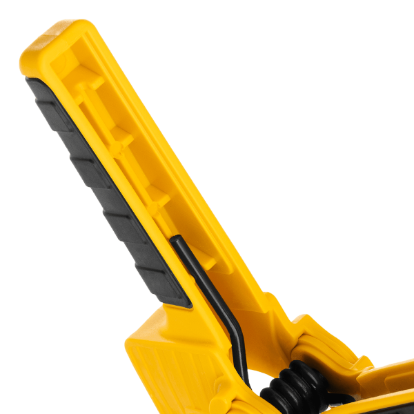 Струбцина клещеобразная DENZEL усиленная 100 х 80 мм, двухкомпонентные рукоятки