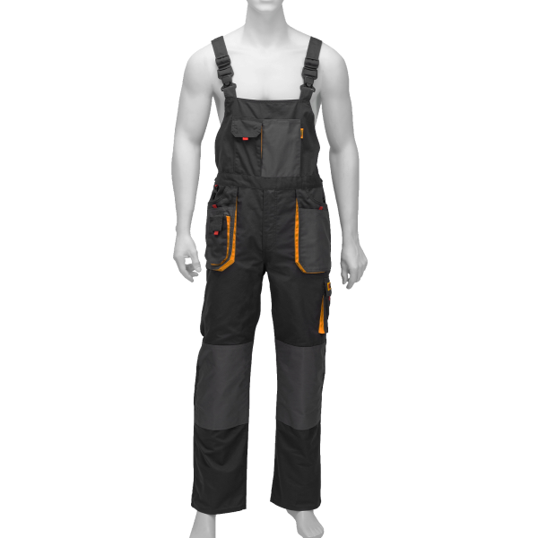 Полукомбинезон профессиональный рабочий DENZEL 65% полиэстер 35% хлопок, XL