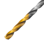 Сверло спиральное по металлу DENZEL 3,5 х 112 мм, Р6М5, Golden Tip, удлиненное, 2шт.