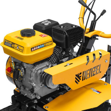 Мотоблок DENZEL DPT-370S, 7 л.с., ремен.сцеп, фрез 3х4, ШОМ, передачи 3В/1Н